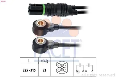 FACET 9.3132 Eksantrik Sensoru Bmw E39 E46 E60 E65 E87 E90 N40 N42 N46 1435485