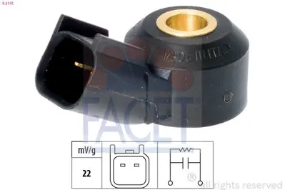 FACET 9.3141 Vuruntu Sensörü Trs-Ansıt V184 01>06 Connect 04>13 B-Max 12> C-Max 06>14 Focus Iıı 11> Monde Iv 07>1 1132002