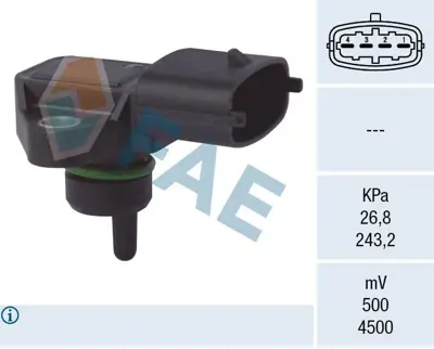 FAE 15124 Emme Manifold Sensoru (Map Sensoru) Starex Libero 2000 -> Starex Tci 2001 -> H1 Crdi 2007 -> - Cerato 1,5 Crdi· 2006 -> K2500 Tci 2004 -> 3920027400, 3920042020, 3920042030