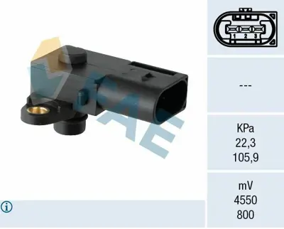 FAE 15204 Map Sensoru (3 Kutuplu) Bmw N46 N52 E87 E82 E90 E46 E60 E65 F01 E83 E84 E70 E53 Z4 13628657300