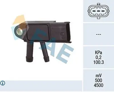 FAE 16146 Dpf Sensor Volvo C30 10>15 C70 10>13 S40 Iı 10>12 S60 Iı 10>14 S80 Iı 10> V50 10>12 6000616923, CV615L200AA, 1837949, A6079050500, 6079050500, 20771JG70A, 2082700Q0M, 2277000Q0C, 2082700Q0G, 2077000Q0C