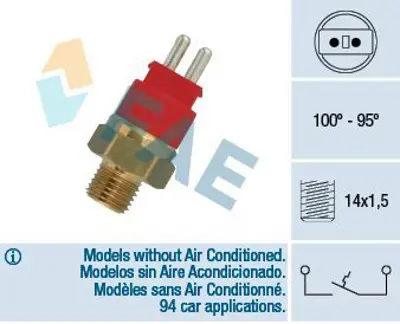 FAE 36250 Hararet Musuru (Radyator Fanı Icın) 190 W201 89>93 W124 85>93 W140 93>98 W463 89>93 A0065451524, A0065454024, 65451524, 65451524S1, 65454024, 65415024, A0065415024, A0125422517, 125422517
