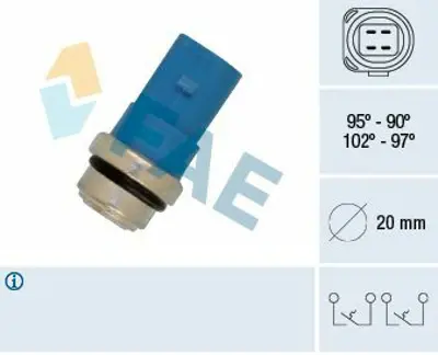 FAE 38391 Radyatör Fan Müşürü Passat A2 1.4 8D0959481B, 8DO959481B, 800959481B