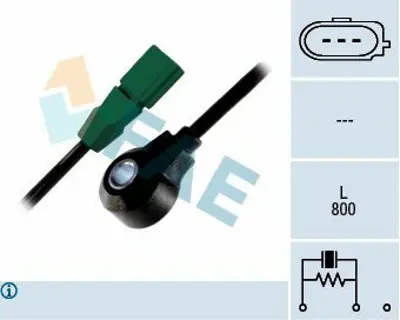 FAE 60192 Vuruntu Sensoru Passat 01>05 A4 99>08 A6 98>05 Superb 02>08 Alz Awt Azm Alt 7D905377, 7K905377C, 7K905377E