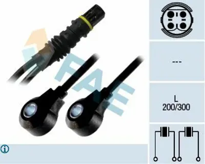 FAE 60213 Vuruntu Sensoru Bmw E36 E38 E39 M50 M52 92>98 12141703276, 1703276