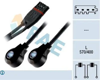 FAE 60224 Vuruntu Sensoru Bmw E87 E90 F20 F30 N54 N55 13627566786