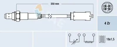 FAE 77368 Oksıjen Sensoru Bmw M52 M54 M62 E39 E38 Z3 1742051, MHK000030, 3921038025, 17420519, 11781743996, 11781742051, 11781742052, 11751742052, 1743996, 1742052