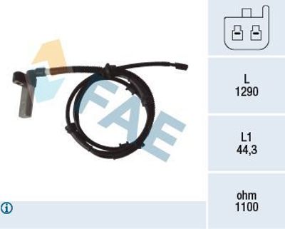 FAE 78068 Tekerlek Hız Sensoru Sol Arka Aks Grans Cherokee I 56026931, 56027723