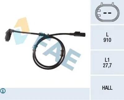 FAE 78133 Abs Sensoru On Sol Ml-Class W163 99>05 A1635421818, 1635421818