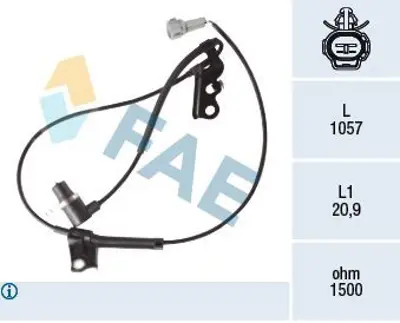FAE 78419 Abs Sensoru On Sağ Avensıs 03>08 Corolla 02>07 89542340NM