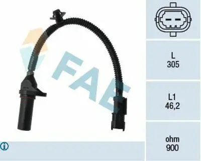 FAE 79334 Krank Pozisyon Sensörü Accent Blue 2011 -> I20 2012 -> I30 2007 -> İx35 2009 -> Tucson 2010 -> - Cee 391802B020