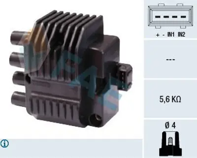 FAE 80210 Ateşleme Bobini Astra F Corsa B Vectra B X14sz X14xe X16xel Tempra Mpı Motor 7778982, 1103905, 10457075, 1103872, 1208063, 46410164, 1104003, 1103982, BSG65835005, 80210