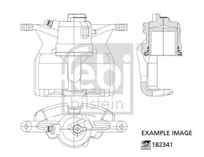 FEBI BILSTEIN 182341 Fren Kalıperı Ön Sağ 6C0615124