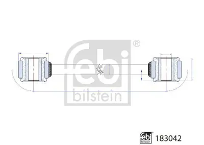 FEBI BILSTEIN 183042 Viraj Rotu Spr. 907 Arka Sağ-Sol 9073203600, A9073203600