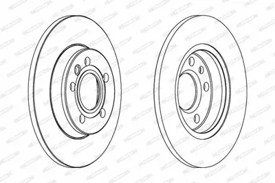 FERODO DDF1012 Fren Dıskı Arka 7D0615601