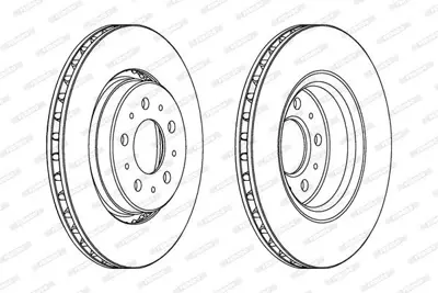 FERODO DDF1031 Fren Diski Ön S70 96> V70 C70 98> 850 91> Havalı 302mm 31262095