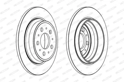 FERODO DDF1079C Arka Fren Dısk Aynası S80 2,8t6,2,9,2,0,2,0t,2,4 05,98 S60 2,4,2,4t,2,4d5,2,0t,2,4t Awd 11,00 Xc 70  94341674