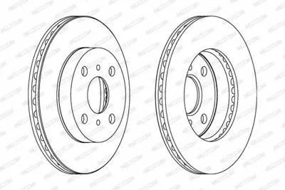 FERODO DDF1084 Fren Dıskı Ön 43512-52020