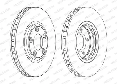 FERODO DDF1107C Fren Dıskı On Jaguar S-Type 2  X200 99>07 2U2Z1V125HA, XR858130
