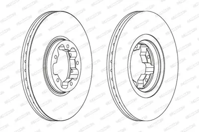 FERODO DDF1113 On Fren Dısk Aynası Transıt V184 2,0tdcı 04>06 O,Ceker Olcu: (276mm X 24,5 5 Bıjon) Hava Sogutmalı 1473008