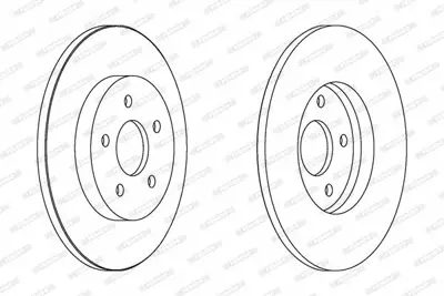 FERODO DDF1126 Arka Fren Dısk Aynası Mondeo Iıı 00>07 Jaguar X Type 01>09 Olcu: (280 X 34) 1323102