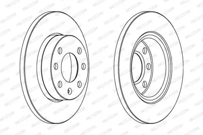 FERODO DDF1129 On Fren Dıskı (Hava Sogutmasız) Corsa C Z10xe Z12xe 569020