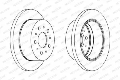 FERODO DDF1144 Arka Fren Dısk Aynası Boxer Jumper Ducato (Tum Modeller) 14q (15 Jant) 1,9 2,0 Hdı 2,2 Hdı 2,5duz 2, 424930
