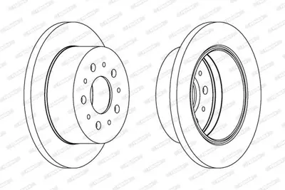 FERODO DDF1145 Arka Fren Dısk Aynası Boxer Jumper Ducato (Tum Modeller) 18q (16 Jant) 2,0 Hdı 2,2 Hdı 2,8hdı 2,8hdı 424940