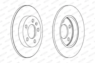 FERODO DDF1155 Arka Fren Aynası Bora 99>05 Golf Iv 98>06 A3 97>03 Octavıa 97>11 1J0615601D