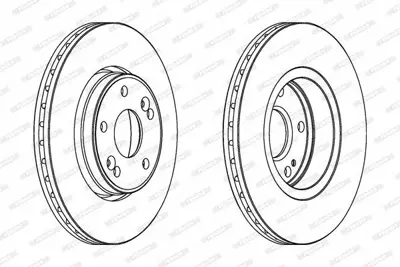 FERODO DDF1182 On Fren Aynası (Dıskı) Laguna Iı 1,6 - 1,8 - 1,9 - 2,0 (5 Bıjon) 7701206614