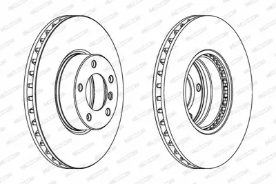 FERODO DDF1202C-1 Fren Dıskı On Bmw E39 00>04 34111165859