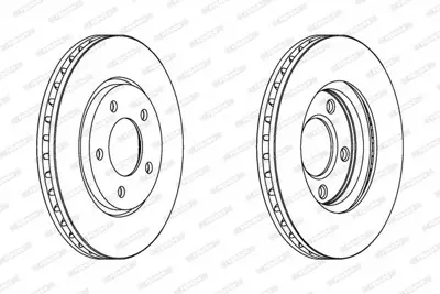 FERODO DDF1214 On Fren Dıskı Chrysler Grand Voyager 2.5 4509340