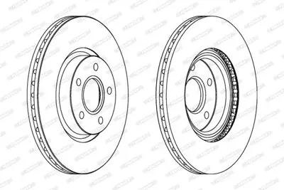 FERODO DDF1225 On Fren Dısk Aynası Focus Iı 04 - Focus Iı C Max 0307 C Max 07 - 1,6eco - 1,6tdcı - 2,0tdcı - 2,0 16v Kuga 2,5 - 2,0tdcı 1013 Volvo C30 C70 Iı S40 Iı V50 04 Olcu: (300 * 25) 7M511125BB