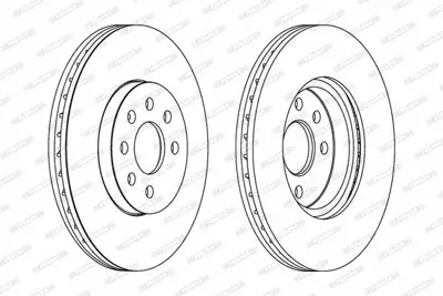FERODO DDF1236C On Fren Dıskı Astra H 1.4 1.6 04> Merıva 1.6 03> Combo 1.3 Cdtı 569006