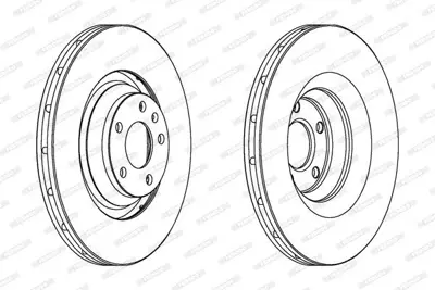 FERODO DDF1238C-1 On Fren Aynası A6 Avant Allroad 04>11 4F0615301F