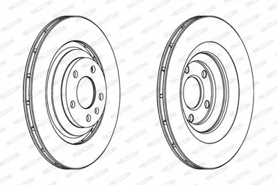 FERODO DDF1240C Arka Fren Aynası Audı A6 Avant 04>11 4F0615601F
