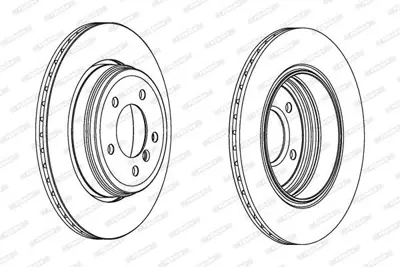 FERODO DDF1260C Fren Dıskı Arka 34216772085