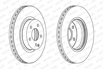 FERODO DDF1263C Fren Dıskı On C219 05>10 W211 02>08 S211 03>09 2114210912
