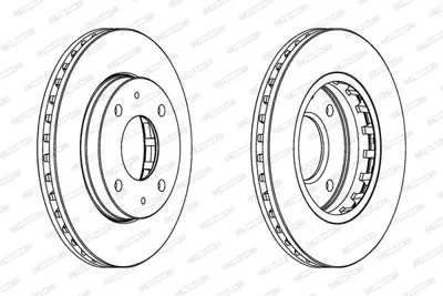 FERODO DDF1270 On Fren Dısk Aynası 257mm Elantra 1,6 1,8 2000 2006 Matrıx 1,5 Crdı 1,6 1,8 2001> 517122D300