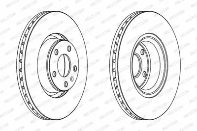 FERODO DDF1277C-1 Fren Dıskı Ön 4F0615301E