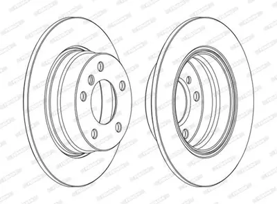 FERODO DDF1303C Fren Dıskı Arka 34216764647