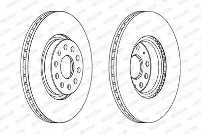 FERODO DDF1305C Fren Dıskı Ön 1K0615301AA