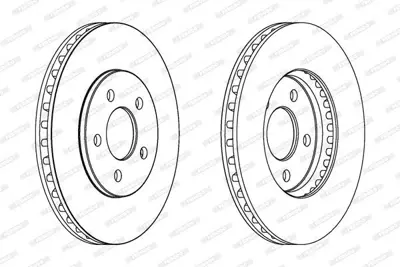 FERODO DDF1407 Chrysler 95-01 Fren Dısk 4879229AB