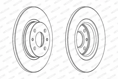 FERODO DDF141 On Fren Aynası (Dıskı) Brava Bravo I Marea Punto Tempra Tıpo Alfa Romeo 145 146 (257mm) 92498609