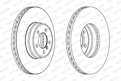 FERODO DDF1411C-1 Fren Dıskı On Rane Rover 02-09 SDB000201
