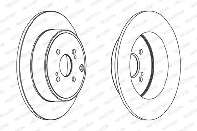 FERODO DDF1421 Fren Dıskı Arka 42431-02081