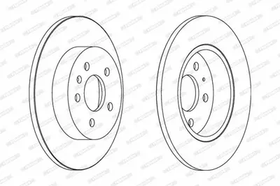 FERODO DDF1423C Arka Fren Aynası A4 Avant 2,0 Tfsı - 2,0 Tdı - 2,5 Tdı - 2,7 Tdı 3,0 Quattro,3,0 Tdı,3,2 Fsı 04> 8E0615601M