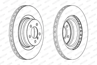 FERODO DDF1435C-1 Fren Dıskı On Range Rover 02-12 3.6-4.2 SDB500192