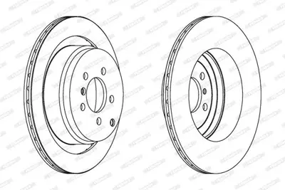 FERODO DDF1437C-1 Fren Dıskı Arka Range Rover 02-09 L322 LR017804, SDB500202, SDB500230, LR031844, SDB500201, VDC500880, SDB500203, 4H221027GA, 6H421027CA