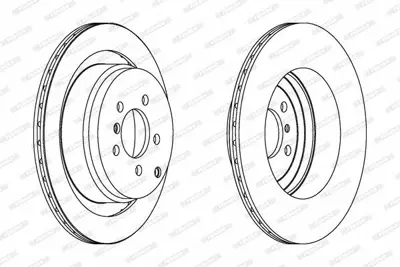 FERODO DDF1437C-1 Fren Dıskı Arka Range Rover 02-09 L322 LR017804, SDB500202, SDB500230, LR031844, SDB500201, VDC500880, SDB500203, 4H221027GA, 6H421027CA